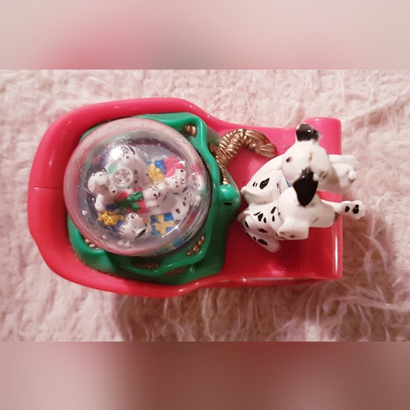 1996 101 Dalmatians Snow Globe Holiday Figure Disney McDonald's Toy TLC - Picture 3 of 16
